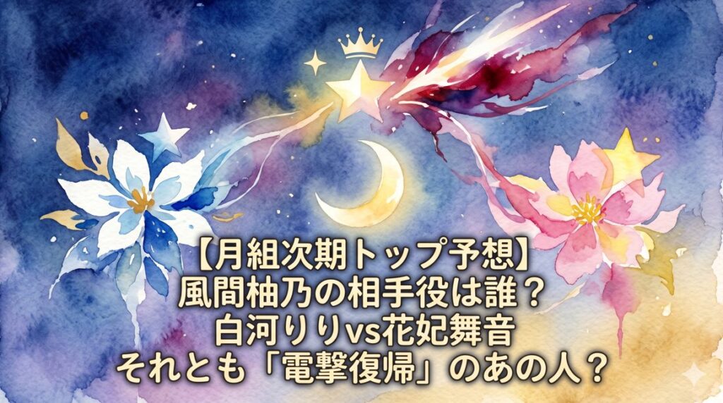 【月組次期トップ予想】風間柚乃の相手役は誰？白河りりvs花妃舞音、それとも「電撃復帰」のあの人？