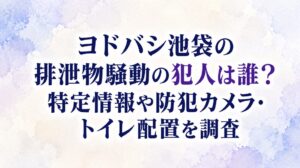 ヨドバシ池袋の排泄物騒動の犯人は誰？特定情報や防犯カメラ・トイレ配置を調査