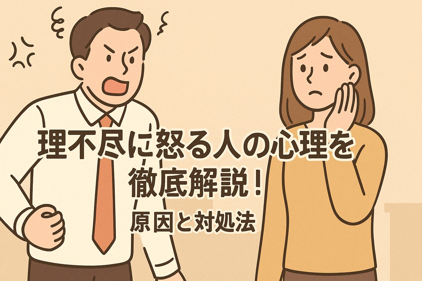 理不尽に怒る人の心理を徹底解説！原因と対処法