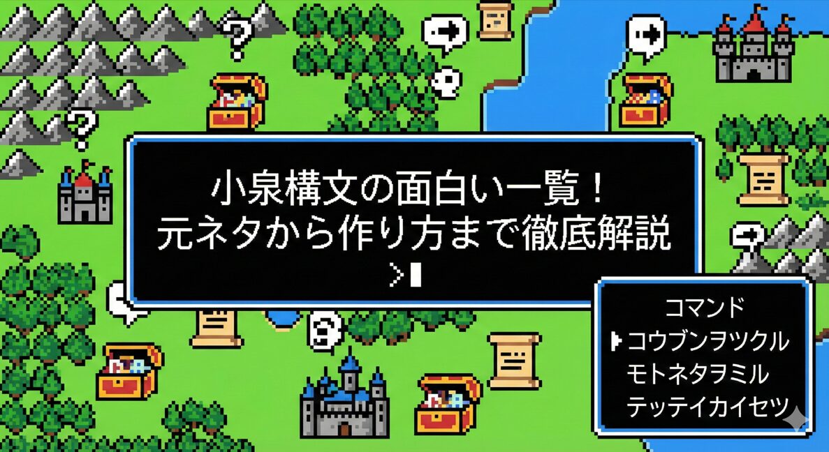 小泉構文の面白い一覧！元ネタから作り方まで徹底解説