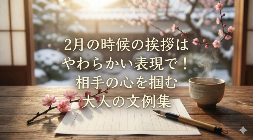2月の時候の挨拶はやわらかい表現で!相手の心を掴む大人の文例集