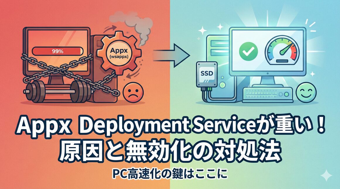 Appx Deployment Serviceが重い！原因と無効化の対処法