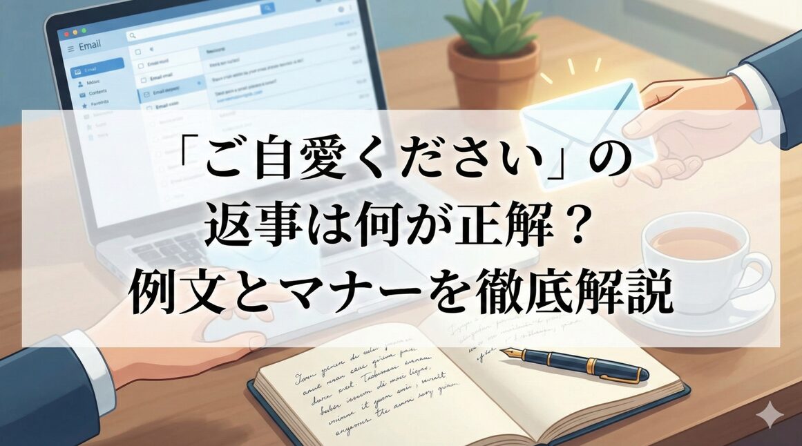 「ご自愛ください」の返事は何が正解？例文とマナーを徹底解説