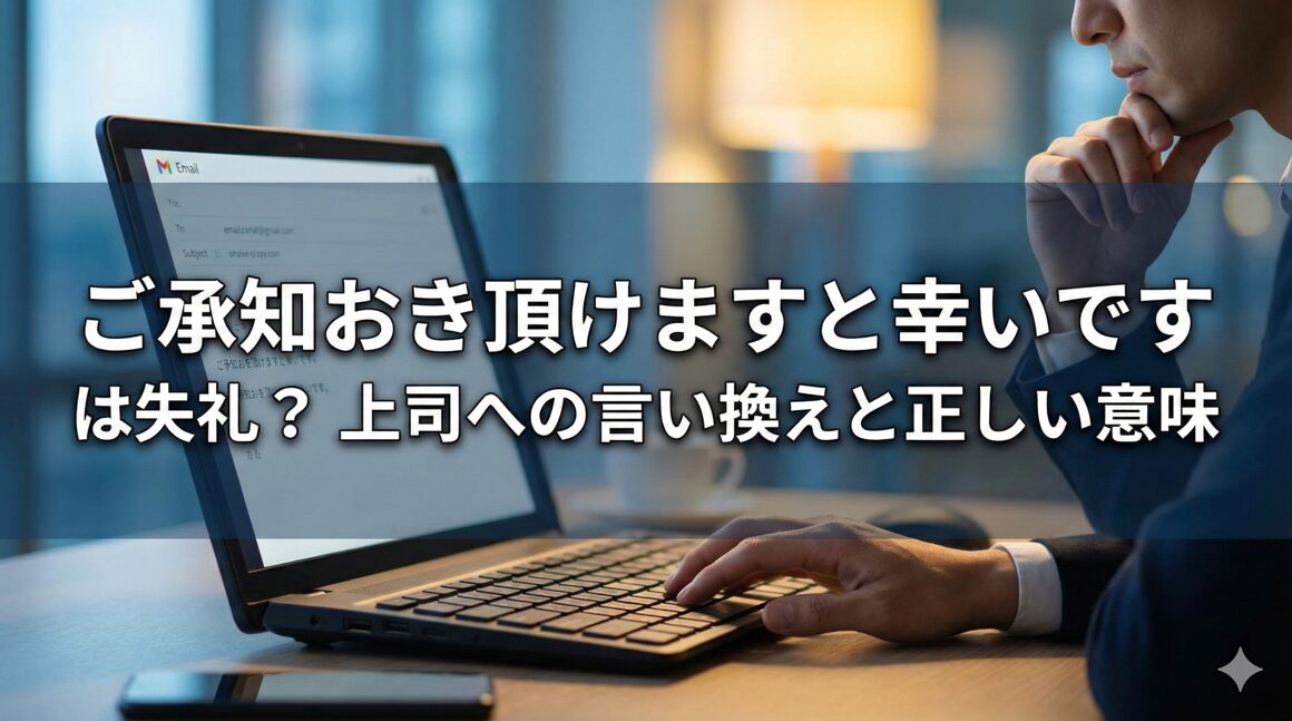 ご承知おき頂けますと幸いですは失礼？上司への言い換えと正しい意味