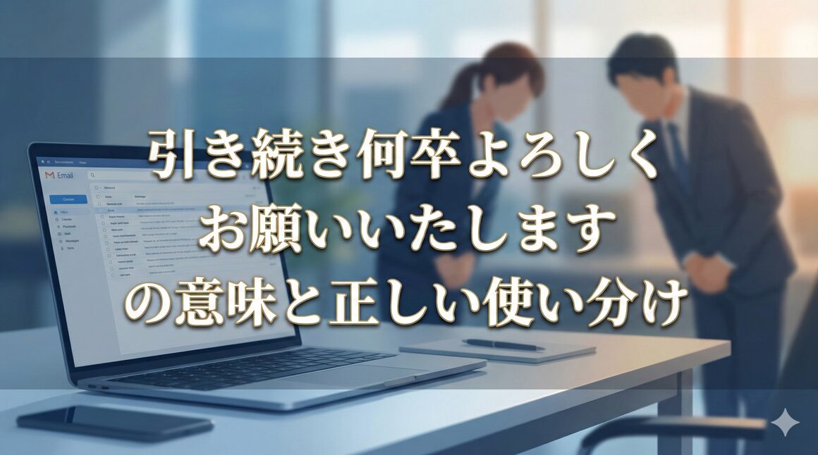 引き続き何卒よろしくお願いいたしますの意味と正しい使い分け
