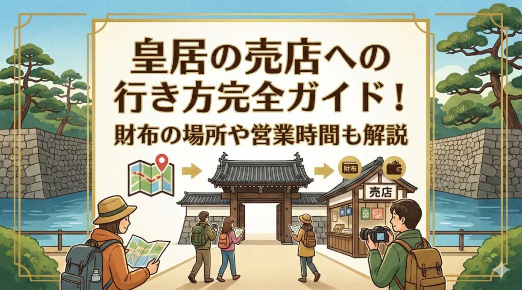 皇居の売店への行き方完全ガイド！財布の場所や営業時間も解説