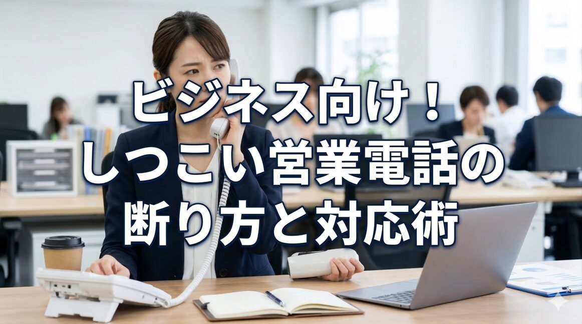 ビジネス向け！しつこい営業電話の断り方と対応術