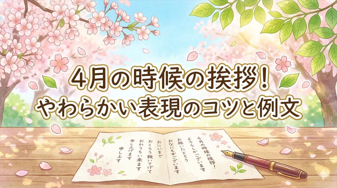 4月の時候の挨拶！やわらかい表現のコツと例文