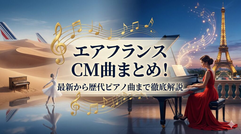 エアフランスのCM曲まとめ!最新から歴代ピアノ曲まで徹底解説