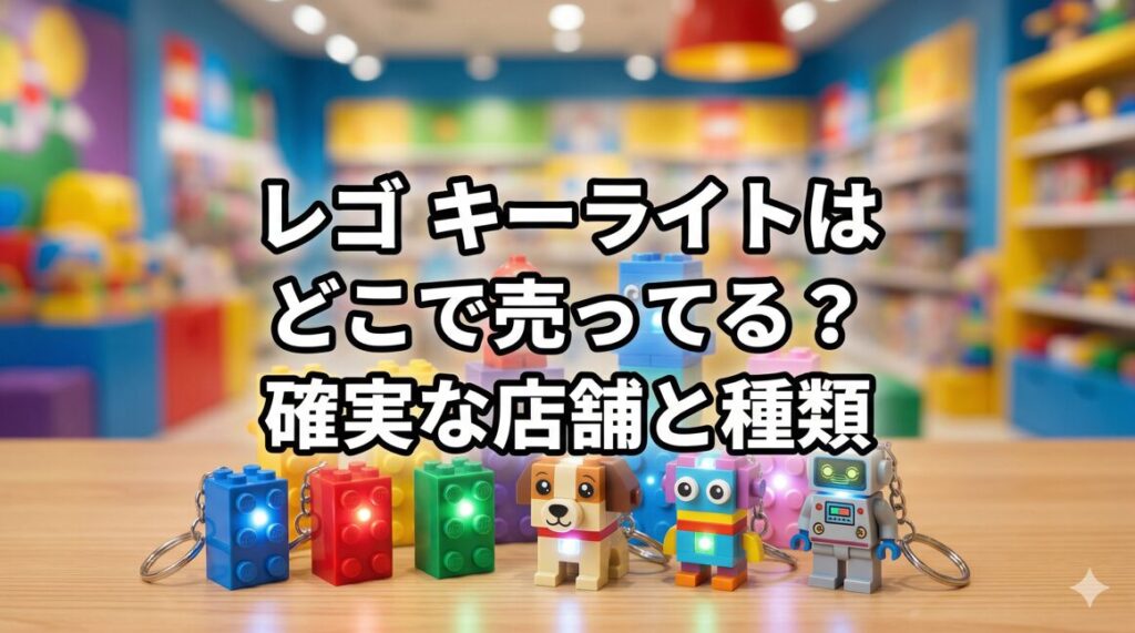 レゴ キーライトはどこで売ってる?確実な店舗と種類