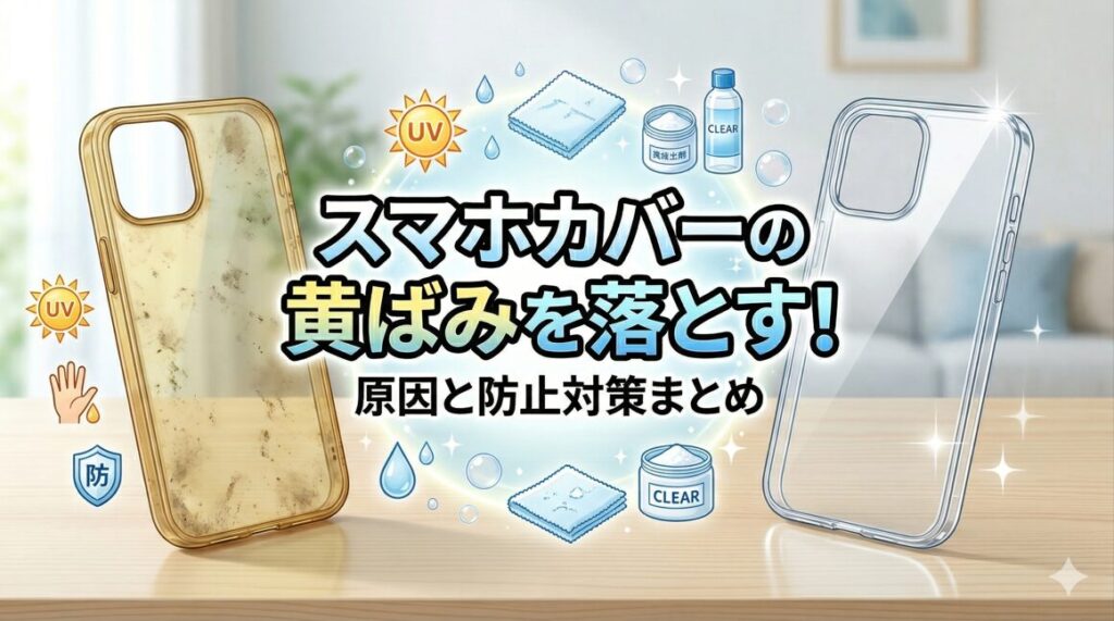 スマホカバーの黄ばみを落とす!原因と防止対策まとめ