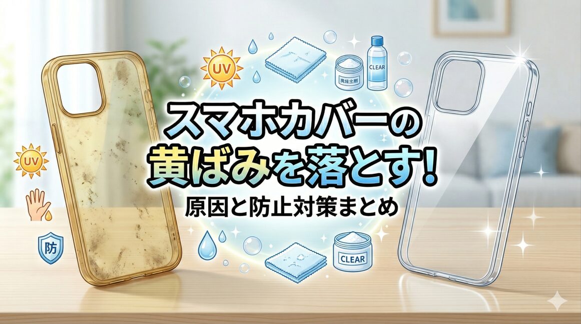 スマホカバーの黄ばみを落とす！原因と防止対策まとめ
